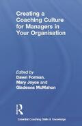 Forman / Joyce / McMahon |  Creating a Coaching Culture for Managers in Your Organisation | Buch |  Sack Fachmedien