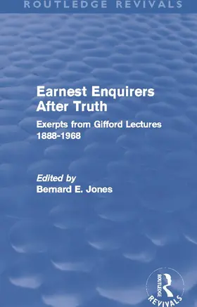 Jones |  Earnest Enquirers After Truth (Routledge Revivals) | Buch |  Sack Fachmedien