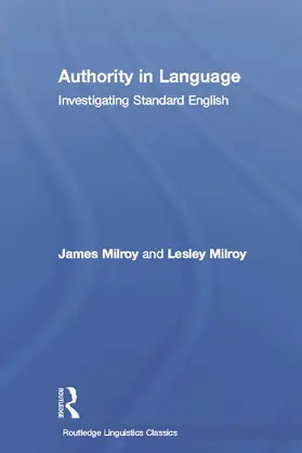 Milroy | Authority in Language | Buch | 978-0-415-69682-1 | sack.de