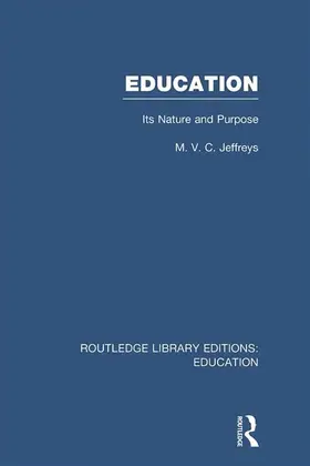 Jeffreys | Education (RLE Edu K) | Buch | 978-0-415-69762-0 | www.sack.de