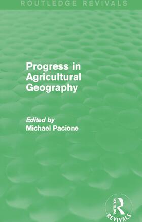 Pacione |  Progress in Agricultural Geography | Buch |  Sack Fachmedien