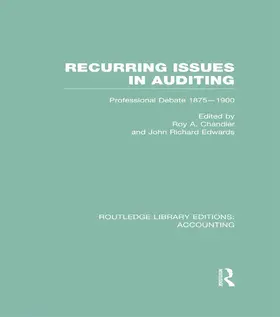 Chandler / Edwards |  Recurring Issues in Auditing (RLE Accounting) | Buch |  Sack Fachmedien