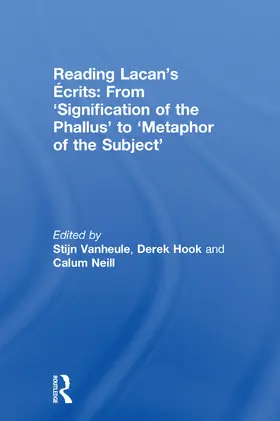 Vanheule / Hook / Neill |  Reading Lacan's Écrits | Buch |  Sack Fachmedien