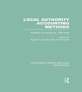 Coombs / Edwards |  Local Authority Accounting Methods Volume 2 (RLE Accounting) | Buch |  Sack Fachmedien