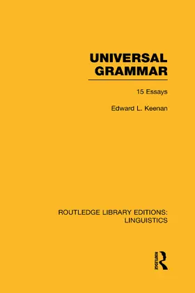 Keenan |  Universal Grammar (RLE Linguistics A | Buch |  Sack Fachmedien