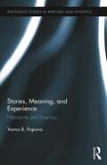 Popova |  Stories, Meaning, and Experience | Buch |  Sack Fachmedien