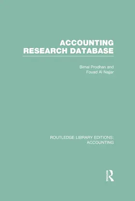 Prodhan / Al Najjar |  Accounting Research Database (RLE Accounting) | Buch |  Sack Fachmedien