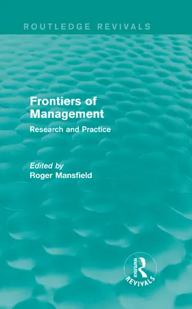 Mansfield | Frontiers of Management | Buch | 978-0-415-72098-4 | sack.de