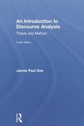 Gee |  An Introduction to Discourse Analysis | Buch |  Sack Fachmedien