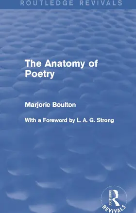 Boulton |  The Anatomy of Poetry (Routledge Revivals) | Buch |  Sack Fachmedien