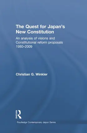 Winkler |  The Quest for Japan's New Constitution | Buch |  Sack Fachmedien