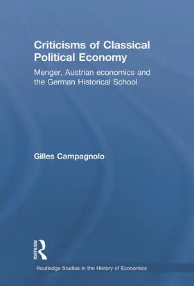 Campagnolo |  Criticisms of Classical Political Economy | Buch |  Sack Fachmedien
