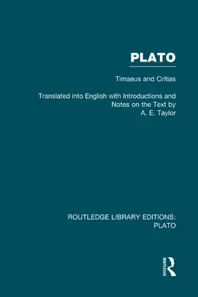 Taylor |  Plato: Timaeus and Critias (RLE: Plato) | Buch |  Sack Fachmedien