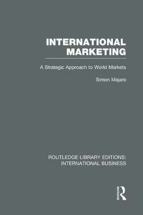 Majaro |  International Marketing (RLE International Business) | Buch |  Sack Fachmedien