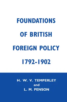 Penson / Temperley |  Foundation of British Foreign Policy | Buch |  Sack Fachmedien