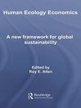 Allen |  Human Ecology Economics | Buch |  Sack Fachmedien