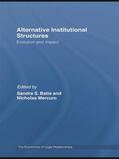 Batie / Mercuro |  Alternative Institutional Structures | Buch |  Sack Fachmedien