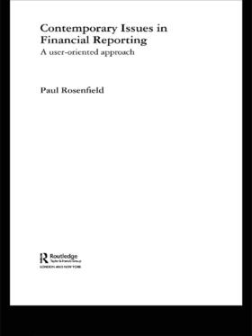 Rosenfield |  Contemporary Issues in Financial Reporting | Buch |  Sack Fachmedien