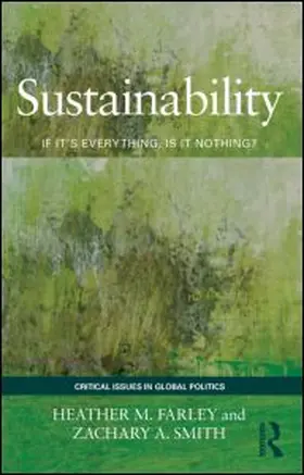 Farley / Smith |  Sustainability | Buch |  Sack Fachmedien