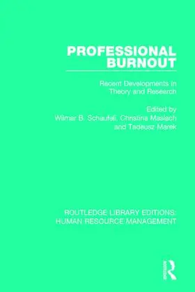 Schaufeli / Maslach / Marek |  Professional Burnout | Buch |  Sack Fachmedien