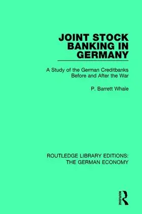 Whale | Joint Stock Banking in Germany | Buch | 978-0-415-78900-4 | sack.de