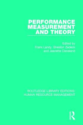 Landy / Zedeck / Cleveland | Performance Measurement and Theory | Buch | 978-0-415-79207-3 | sack.de