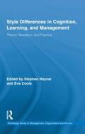 Rayner / Cools |  Style Differences in Cognition, Learning, and Management | Buch |  Sack Fachmedien