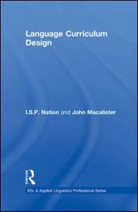 Macalister / Nation |  Language Curriculum Design | Buch |  Sack Fachmedien