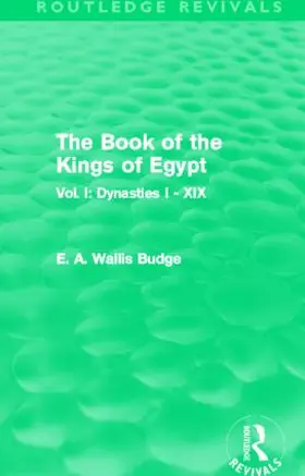 Budge |  The Book of the Kings of Egypt (Routledge Revivals) | Buch |  Sack Fachmedien
