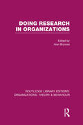 Bryman |  Doing Research in Organizations (RLE | Buch |  Sack Fachmedien