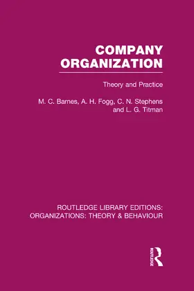 Barnes / Fogg / Stephens |  Company Organization (RLE: Organizations) | Buch |  Sack Fachmedien