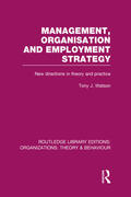 Watson |  Management Organization and Employment Strategy (RLE | Buch |  Sack Fachmedien