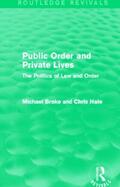 Brake / Hale |  Public Order and Private Lives (Routledge Revivals) | Buch |  Sack Fachmedien