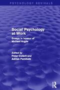 Collett / Furnham |  Social Psychology at Work (Psychology Revivals) | Buch |  Sack Fachmedien