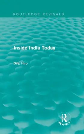 Hiro |  Inside India Today | Buch |  Sack Fachmedien