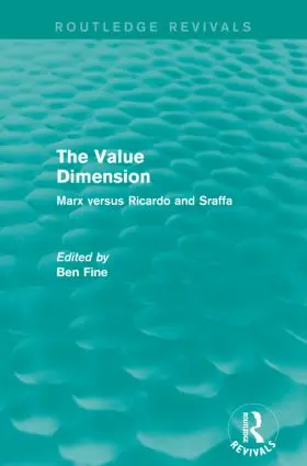 Fine |  The Value Dimension (Routledge Revivals) | Buch |  Sack Fachmedien