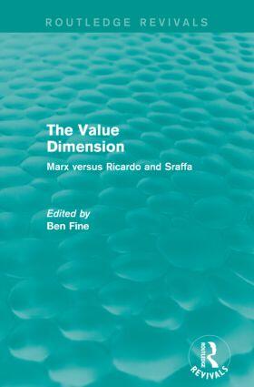 Fine | The Value Dimension (Routledge Revivals) | Buch | 978-0-415-83853-5 | sack.de