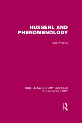 Various |  Routledge Library Editions: Phenomenology | Buch |  Sack Fachmedien
