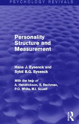 Eysenck | Personality Structure and Measurement (Psychology Revivals) | Buch | 978-0-415-84091-0 | www.sack.de