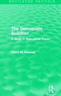 Downes |  The Delinquent Solution | Buch |  Sack Fachmedien
