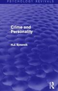 Eysenck |  Crime and Personality (Psychology Revivals) | Buch |  Sack Fachmedien