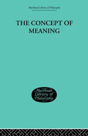 Hill | The Concept of Meaning | Buch | 978-0-415-84673-8 | www.sack.de