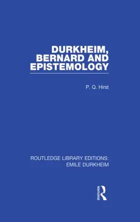 Hirst |  Durkheim, Bernard and Epistemology | Buch |  Sack Fachmedien
