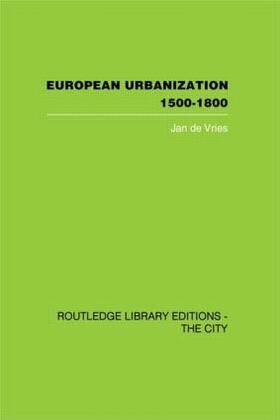 de Vries |  European Urbanization, 1500-1800 | Buch |  Sack Fachmedien