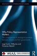 Curini / Jou / Memoli |  Why Policy Representation Matters | Buch |  Sack Fachmedien