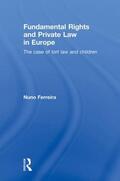 Ferreira |  Fundamental Rights and Private Law in Europe | Buch |  Sack Fachmedien