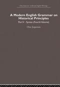 Jespersen |  A Modern English Grammar on Historical Principles | Buch |  Sack Fachmedien