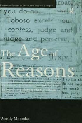 Motooka | The Age of Reasons | Buch | 978-0-415-86259-2 | sack.de