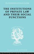 Renner / Kahn-Freund / Schwarzschild |  Inst Of Private Law Ils 208 | Buch |  Sack Fachmedien