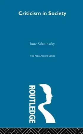 Salusinszky |  Criticism in Society | Buch |  Sack Fachmedien